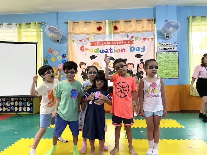 幼稚園の卒業式の様子