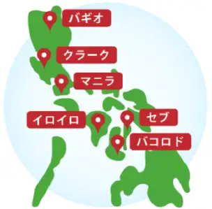フィリピン全体の地図