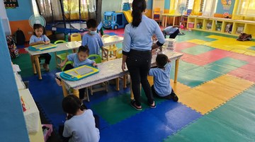 ELSA併設の幼稚園で学ぶ子どもたち