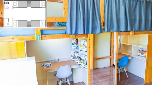 PINESメイン校の4人部屋