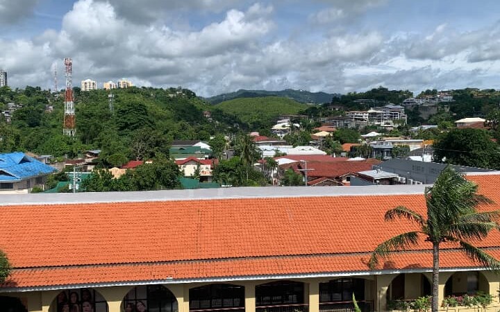 屋上ダイニングからの景色