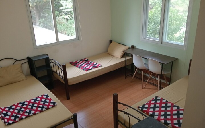 CLARK WE ACADEMYの親子留学向け3人部屋（2人部屋にエキストラベッドを1台追加）