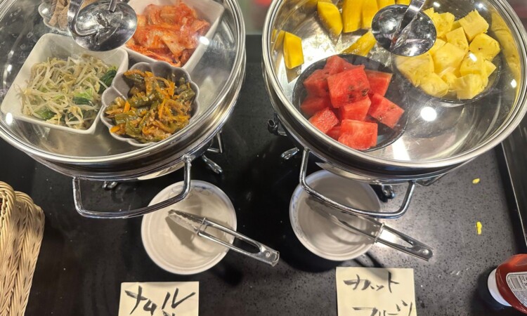 松之家の朝食（フルーツ）