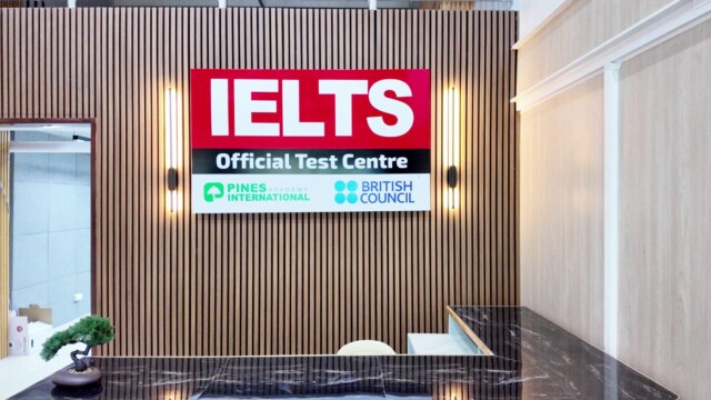 PINESメイン校1階のIELTS公式テストセンター